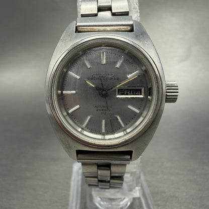 Citizen Cosmo Star V2 Watch Women 25mm Silver Dial Steel Daydate 4-660439 Runs0