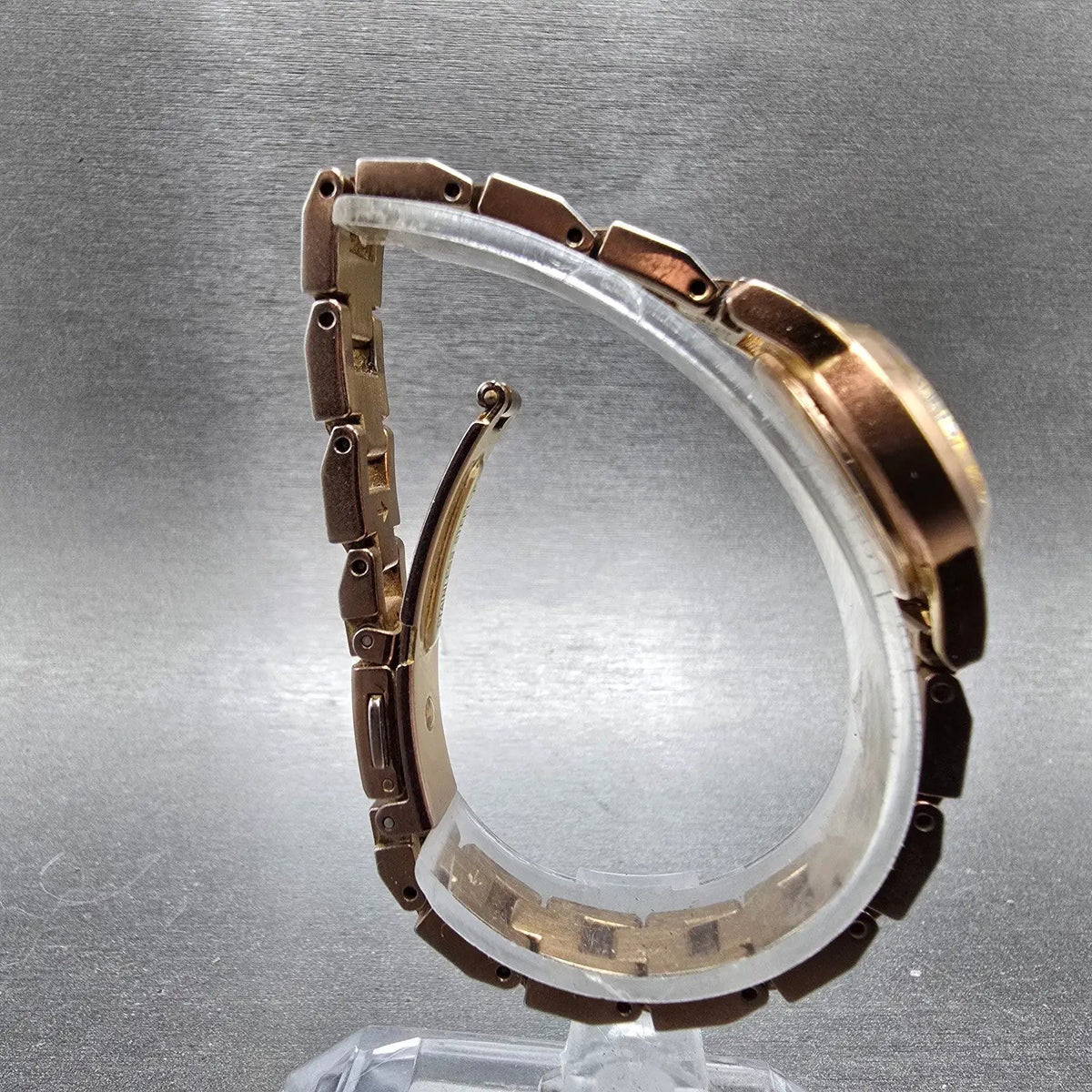 Seiko Wired Watch Women 21mm White Dial Rose Gold Round 1N01-0KK0 New Batt JDM8