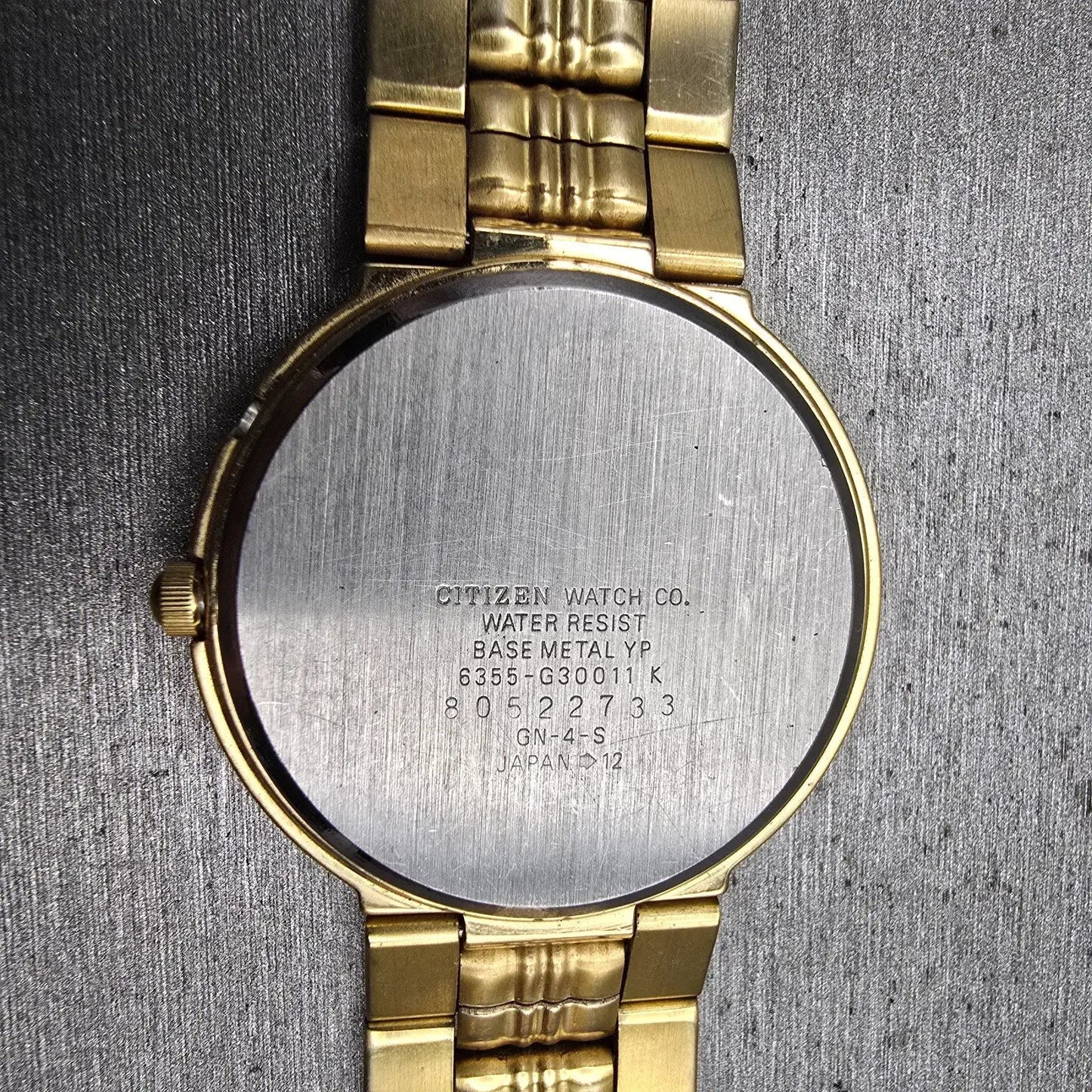 Citizen Elegance Triple Calendar Watch Men 35mm Champagne Dial Gold Tone New Bat10