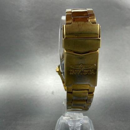 Invicta Pro Diver Watch Men 37mm Black Dial Gold Tone Date 8936 READ New Battery9