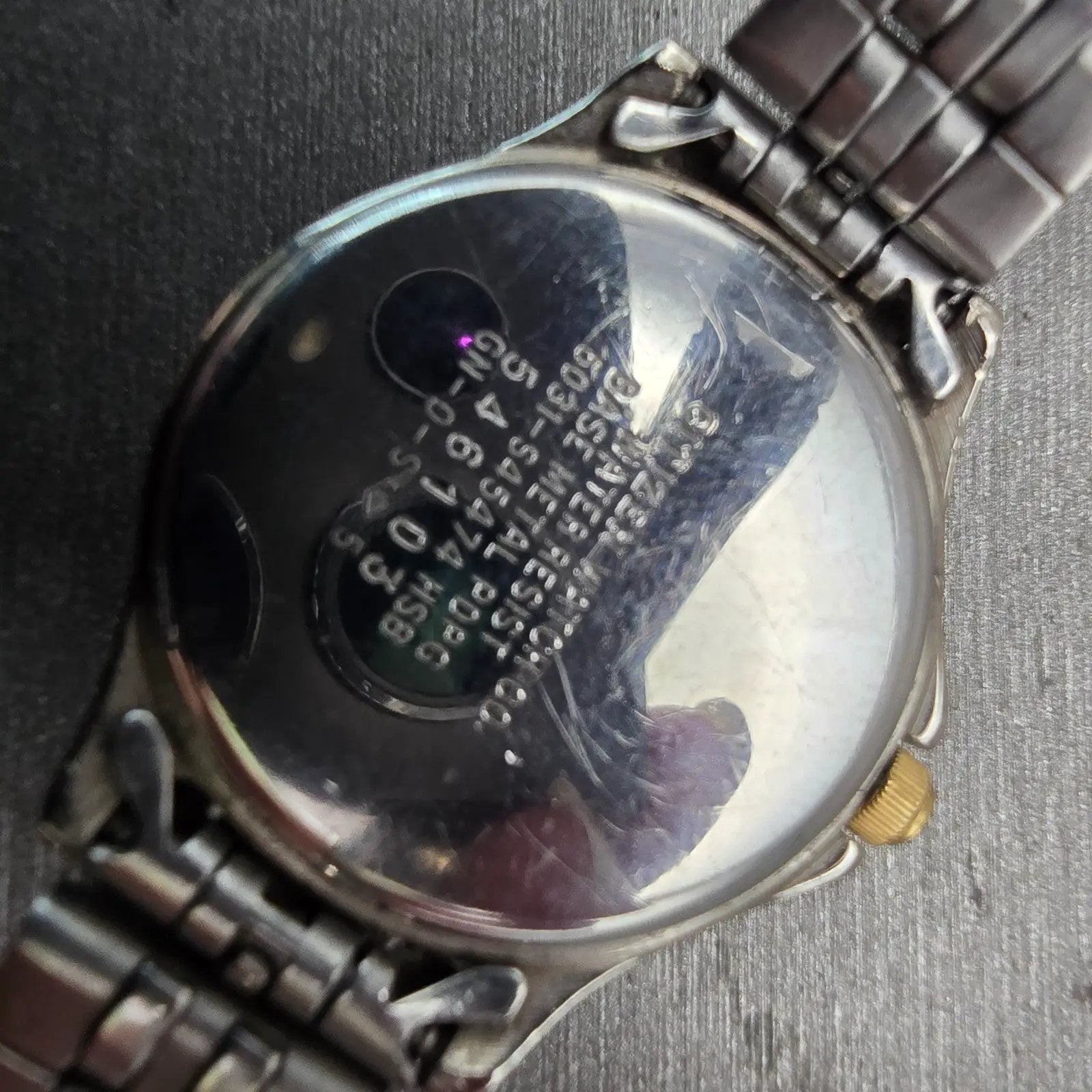 Citizen Watch Women 27mm Blue Dial Two Tone Round 5031-S45474 New Battery VTG10