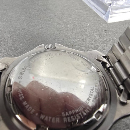 Victorinox Swiss Army Officer Watch Men 40mm White Dial Steel Date Round PARTS L10