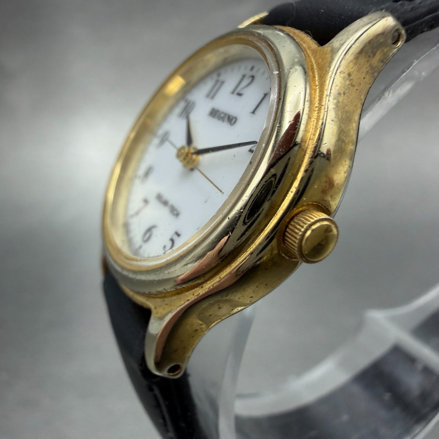 Citizen Reguno Solar Watch Women 24mm White Dial Gold Tone E031-S028256 Runs2