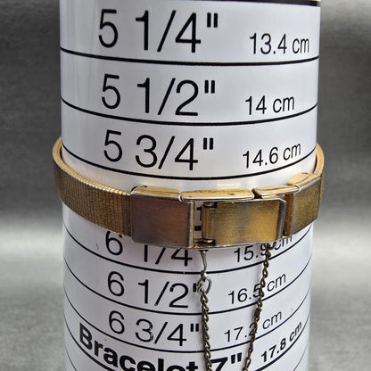 Seiko Watch Women 16mm Gold Dial Gold Tone Oval 2C20-5300 New Battery Vintage J29