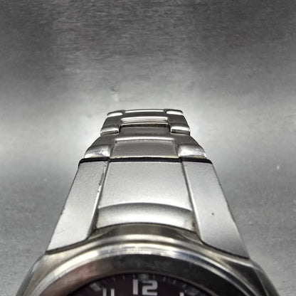 Casio Wave Ceptor Watch Men 42mm Blue Dial Analog Digital Titanium WVA-400 Runs4