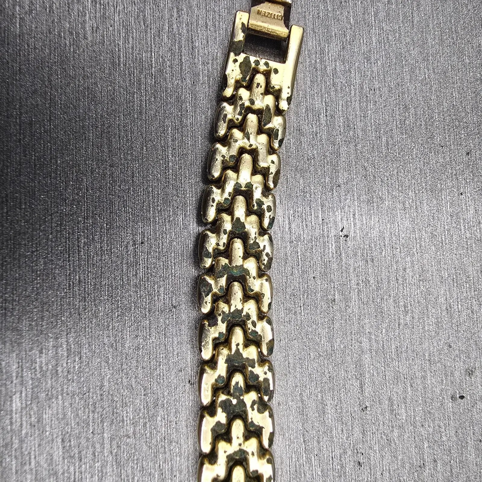Citizen Watch Women 20mm MOP Dial Gold Tone Round 3220-S36513 New Battery VTG10