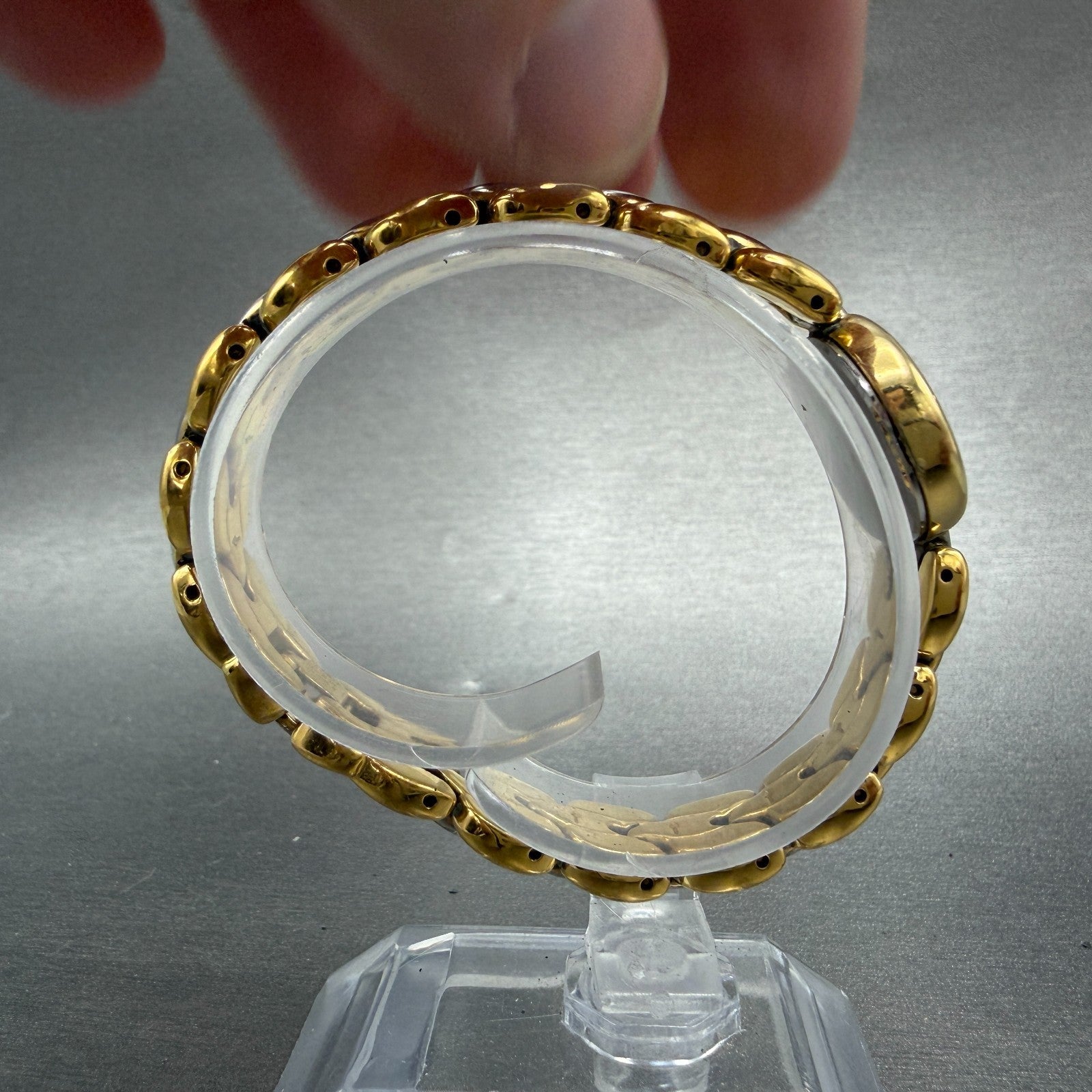 Seiko Watch Women 19mm Black Dial Two Tone Round 4N00-1138 New Battery Vintage8