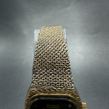 Bulova Accutron Watch Women 23mm Brown Dial Gold Tone Date New Battery Vintage4