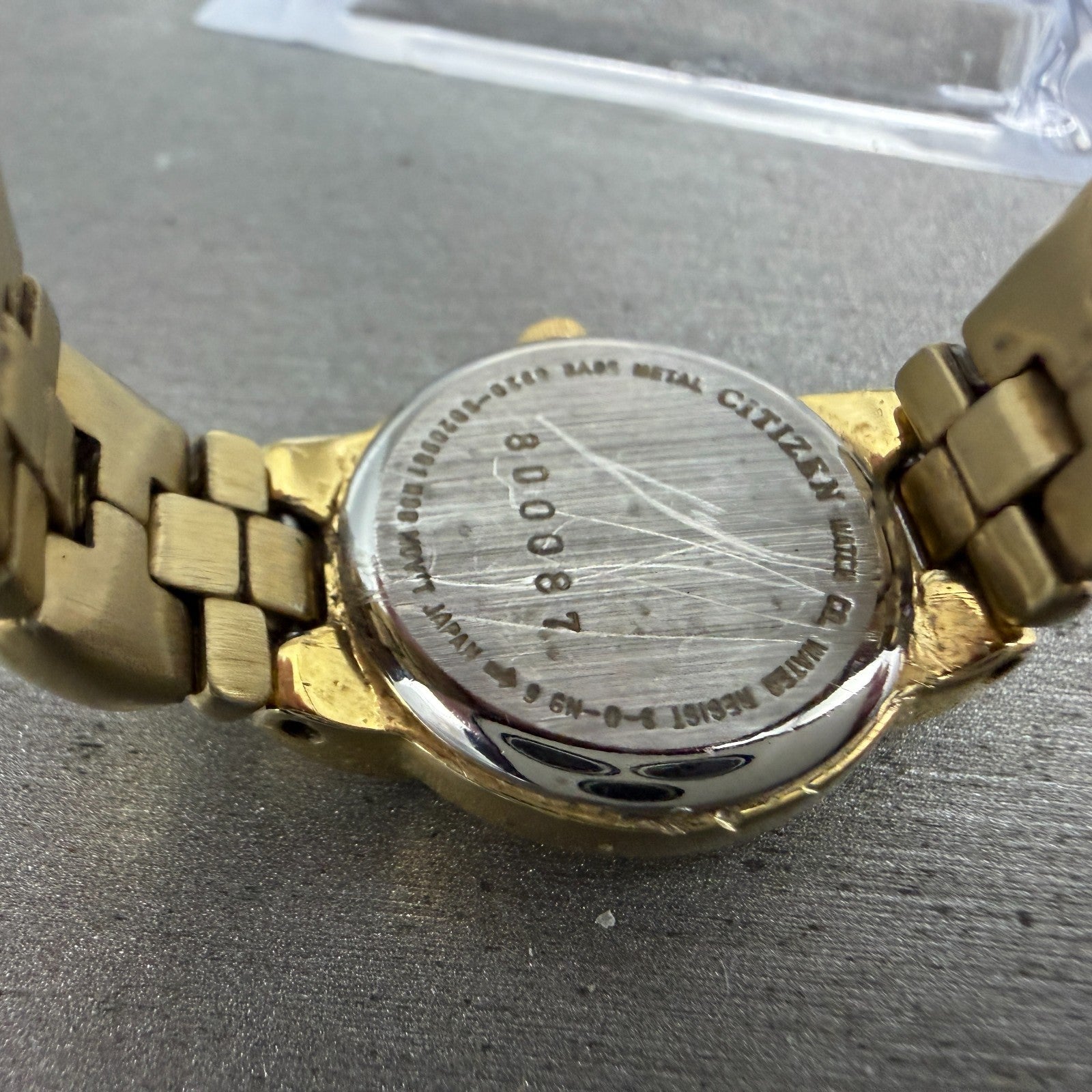 Citizen Watch Women 20mm Black Dial Gold Tone Round 5920-S020981 New Battery9