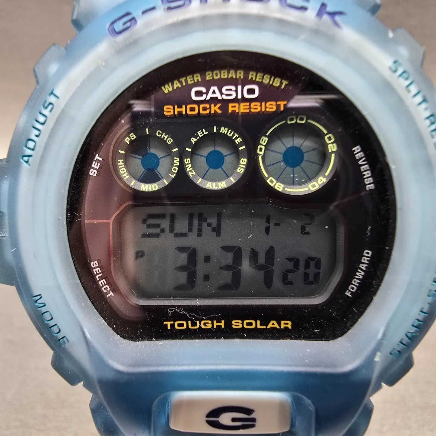 Casio G-Shock G-6900EB Watch Men 52mm Blue Alarm Chronograph Digital Solar1