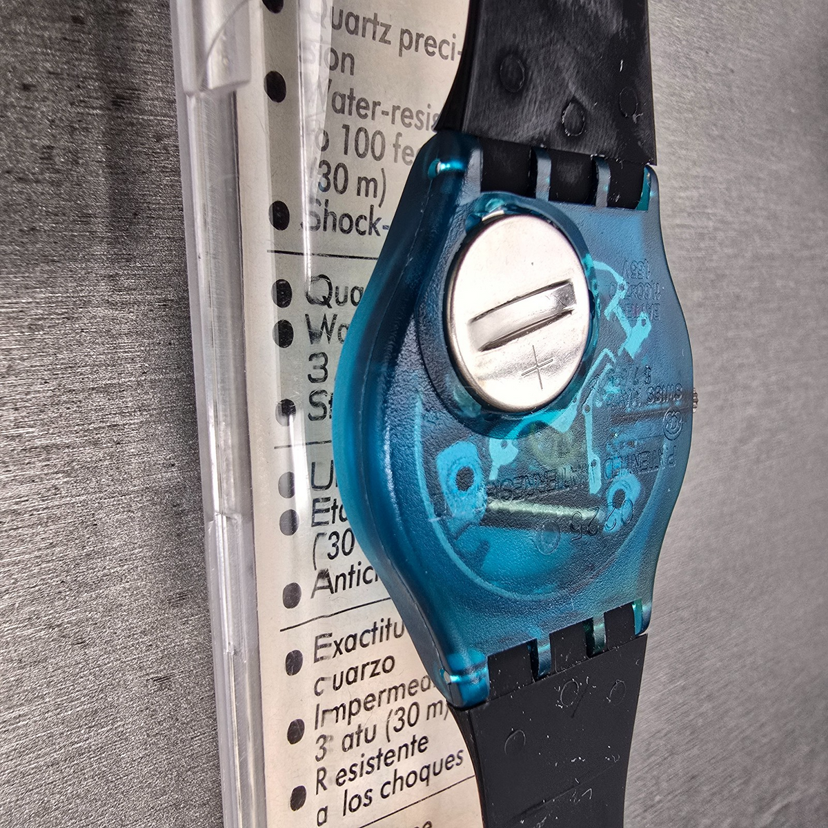 Swatch Metroscape Watch Men 34mm Blue Dial Blue Case GN109 New Battery NOS11