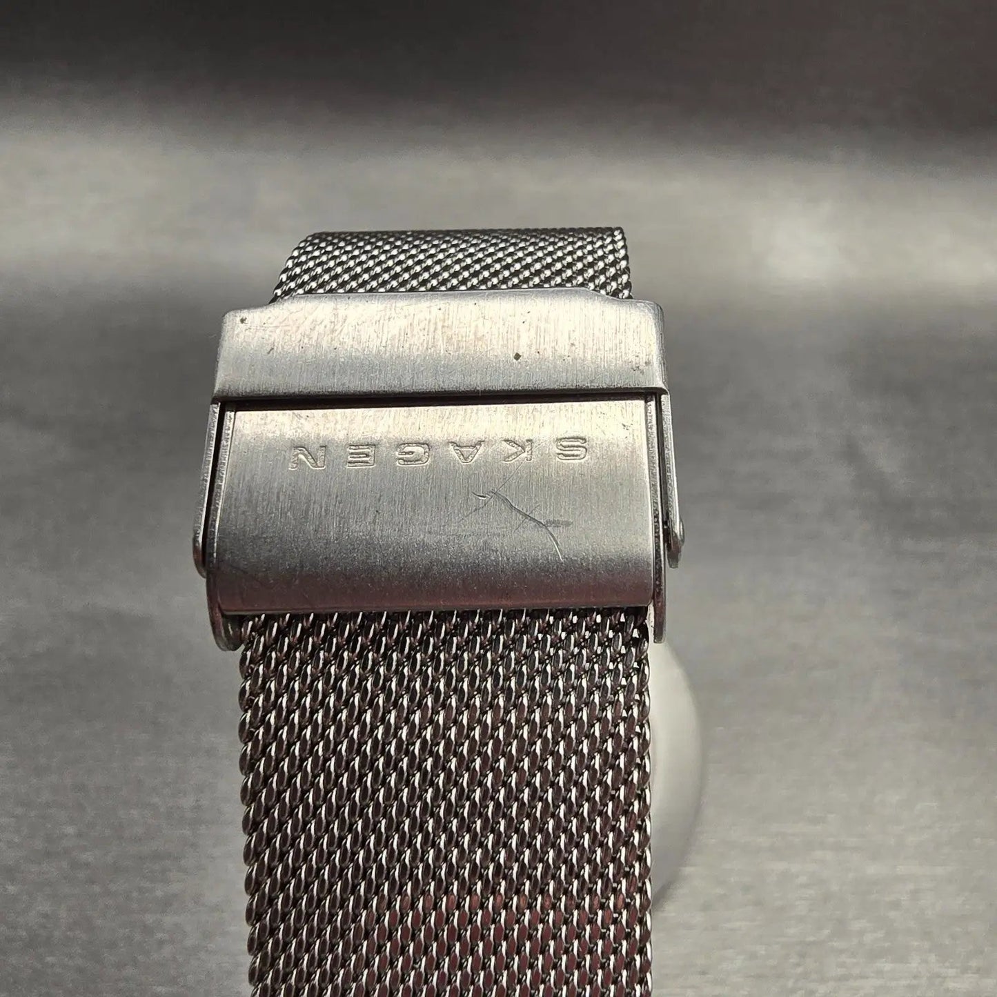 Skagen Ancher Watch Men 40mm White Dial Silver Tone Date Round SKW6052 New Batt7