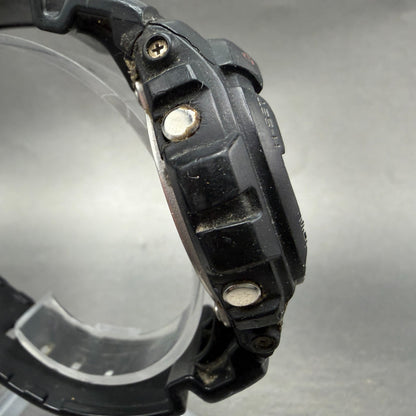 Casio G-Shock G-100Watch Men 48mm Analog Digital Black Tone Round READ! New Batt3