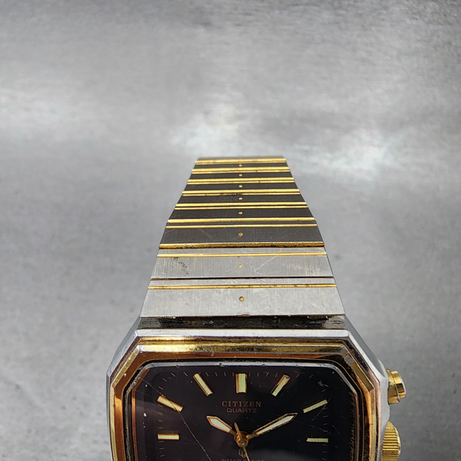 Citizen CQ Watch Men 32mm Black Dial Two Tone Analog Digital 8950084985 PARTS5