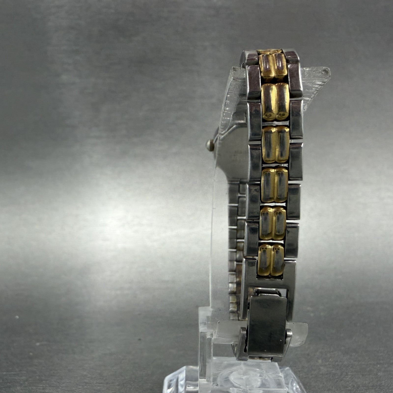 Seiko Watch Women 17mm Silver Dial Two Tone Oval 1F20-5B29 New Battery7
