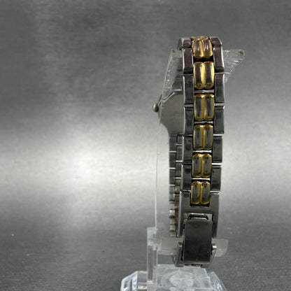 Seiko Watch Women 17mm Silver Dial Two Tone Oval 1F20-5B29 New Battery7