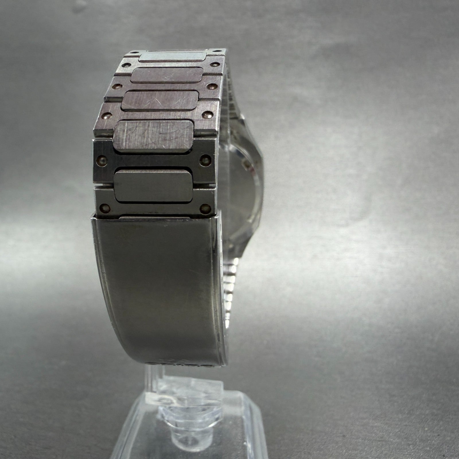 Seiko SQ Watch Men 35mm White Dial Silver Tone Daydate Octagon 7123-5359 New Bat7