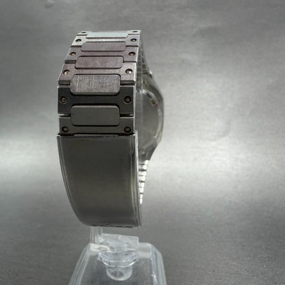 Seiko SQ Watch Men 35mm White Dial Silver Tone Daydate Octagon 7123-5359 New Bat7