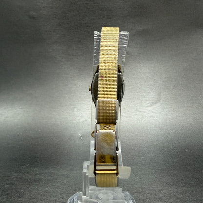 Seiko Watch Women 18mm Champagne Dial Gold Tone Hexagon 2c20-6440 New Battery7
