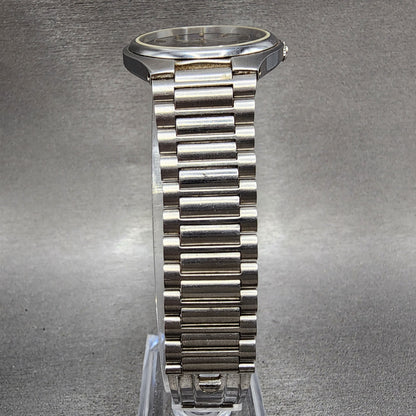 Certina DS Q Watch Men 34mm Black Dial Silver Tone Date Round READ!!! New Batt5