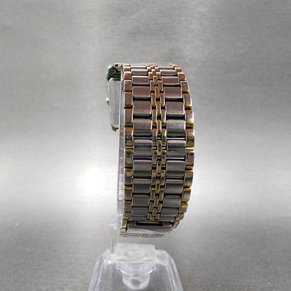 Seiko Dolce Tank Watch Men 26mm Champagne Dial Two Tone 5s21-5a20 PARTS