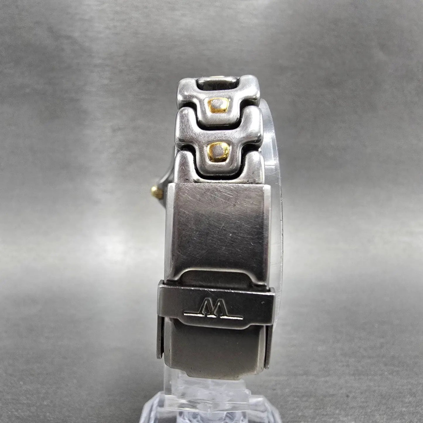 Wittnauer Dive Watch Women 24mm White Dial Two Tone Round SS25970703 New Battery7