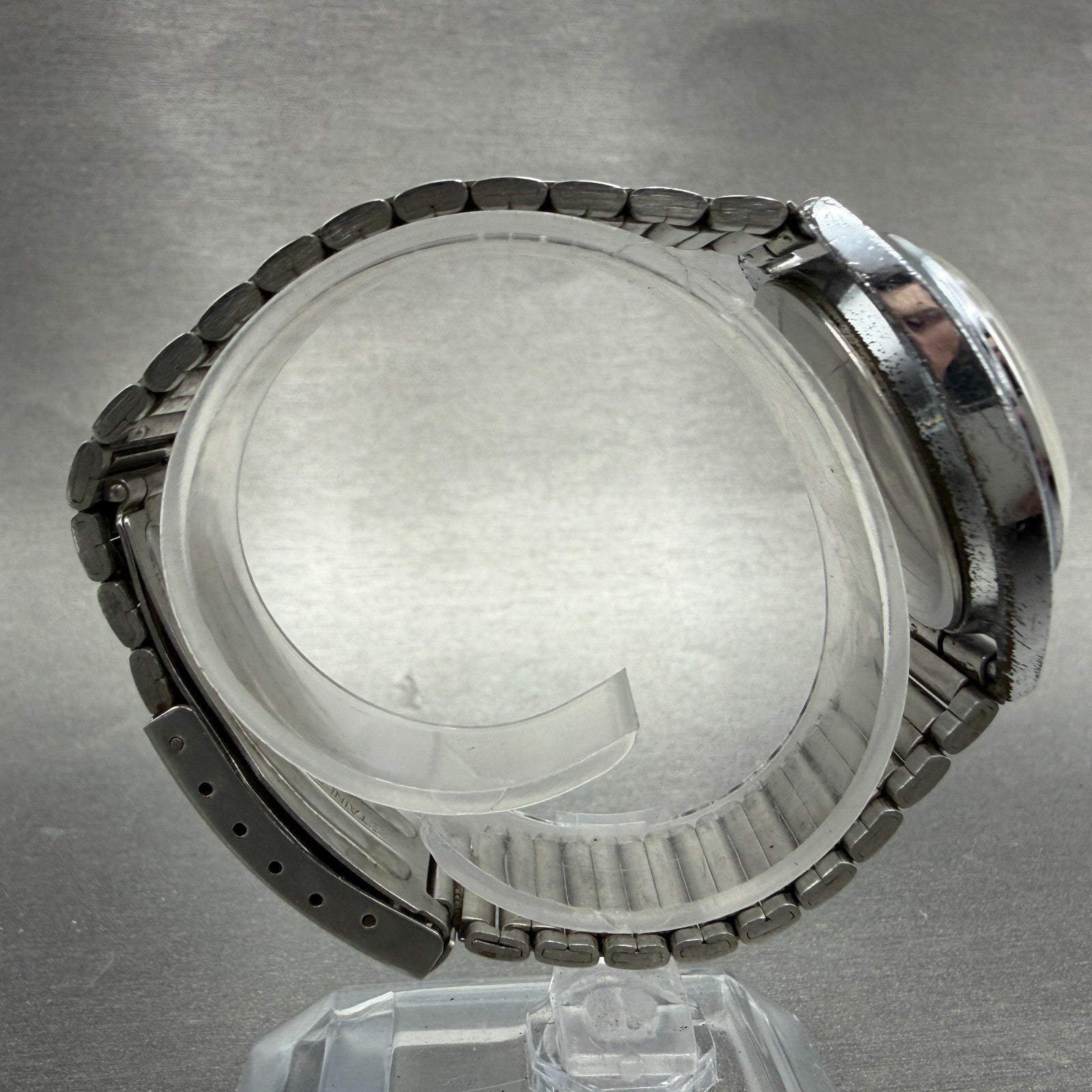 Seiko School Time Watch Men 33mm Silver Dial Steel Date Manual 5000-6000 Runs8