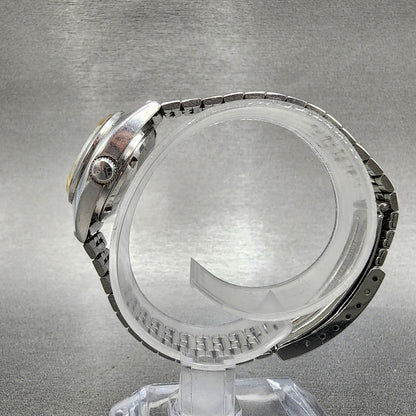Seiko Automatic Watch Women 24mm Silver Dial Silver Tone Daydate 2706-0080 Runs
