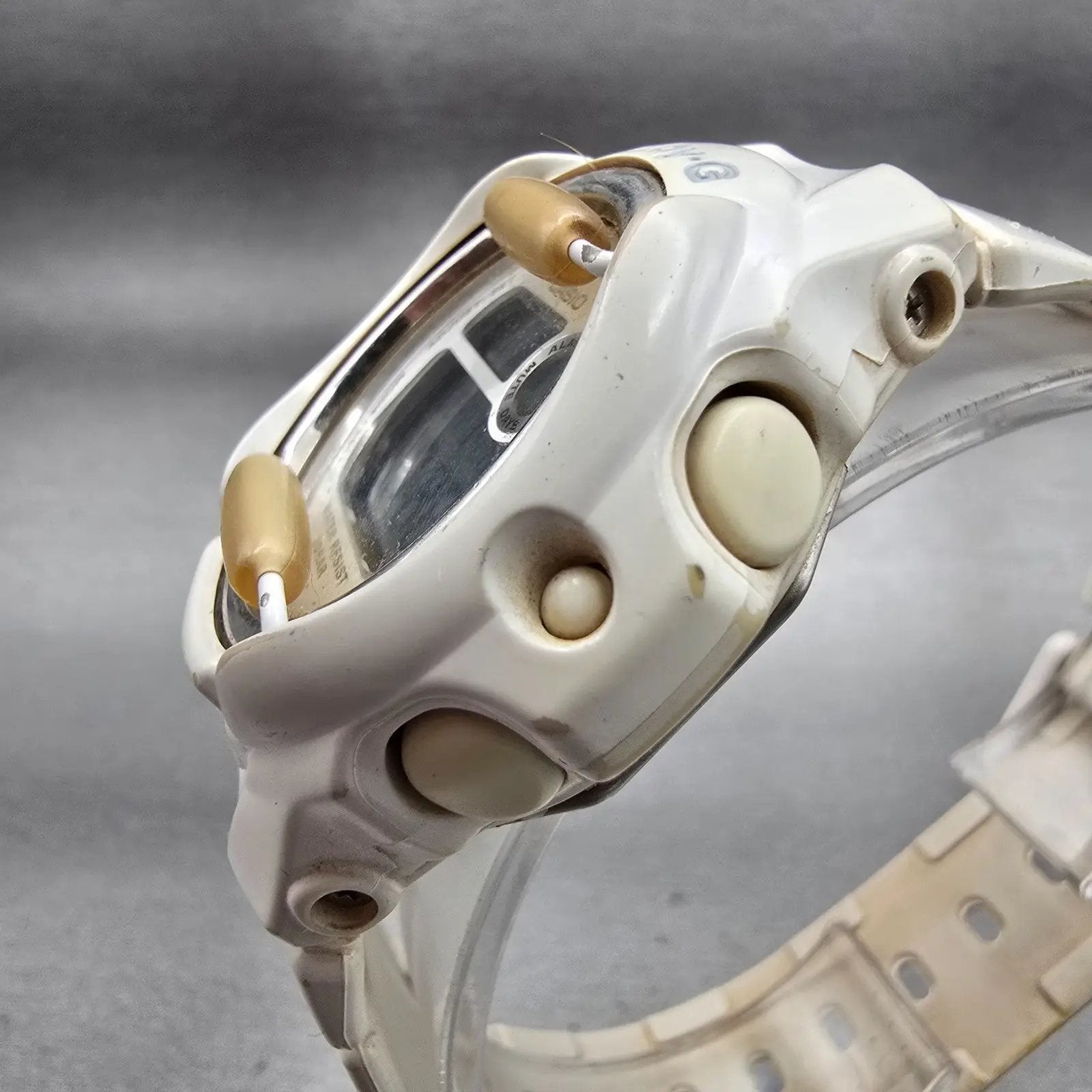 Casio Baby-G BG-169R Watch Women 43mm White Dial White Alarm Chrono New BatteryL2