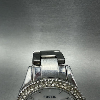 Fossil Stella Watch Women 38mm MOP Dial Steel Daydate ES2860 Round New battery4