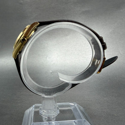 Seiko SQ Watch Women 23mm Champagne Dial Gold Tone Dyadate 2a23-0029 New Battery6