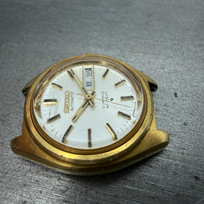 Seiko Automatic Watch Women 24mm Silver Dial Gold Tone Daydate 2706-0020 PARTS4