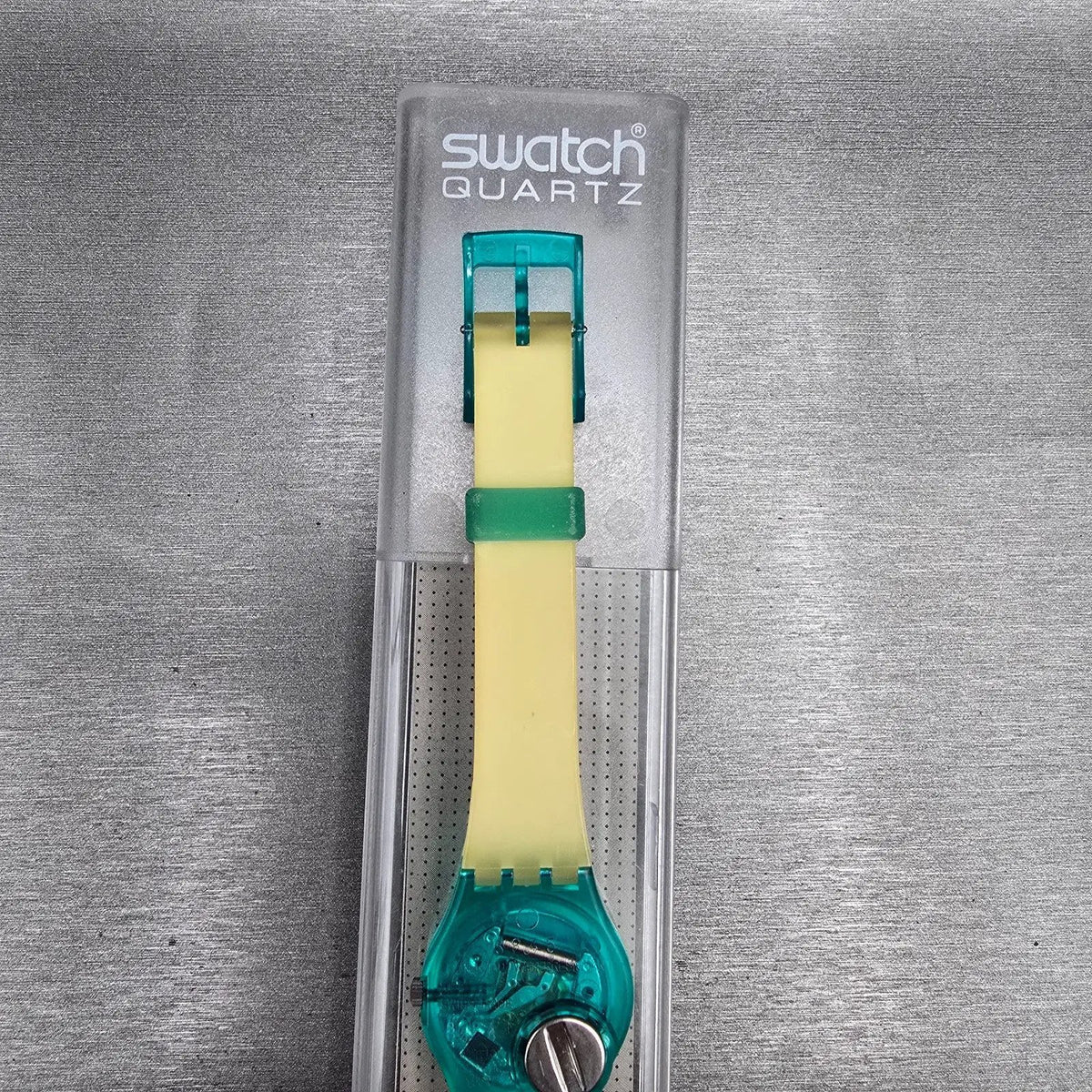 Swatch South Molton Watch Women 25mm Green Dial Green Case LL103 New Battery NOS9