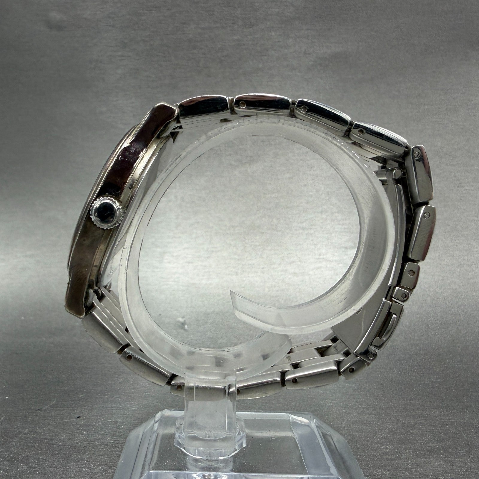 Bulova Watch Men 38mm Silver Dial Silver Tone Round 96A000 New Battery6