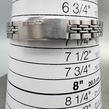 Seiko Automatic Watch Women 25mm Blue Dial Silver Tone Daydate READ!!! 2206 Runs10