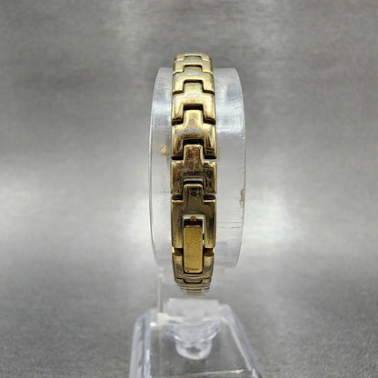 Citizen EcoDrive Watch Women 17mm White Dial Gold Tone B023S023106 Runs7