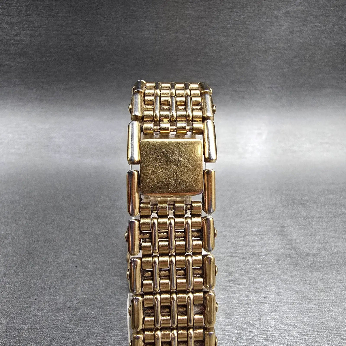 Seiko Watch Men 28mm Gold Dial Gold Tone Octagon 5P30-5040 New Battery Vintage7