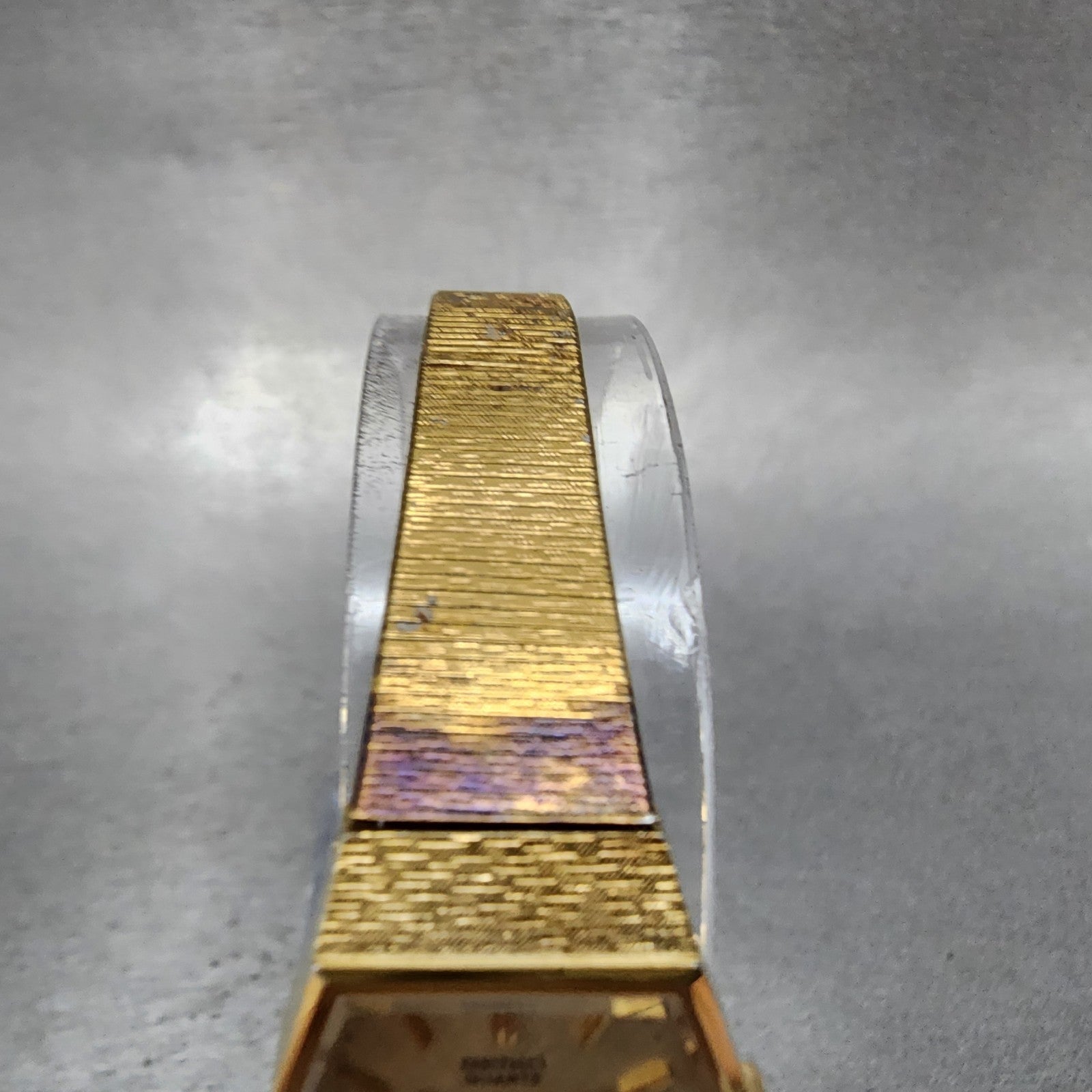 Seiko Watch Women 17mm Champagne Dial Gold Tone Octagon 14215530 New Battery4
