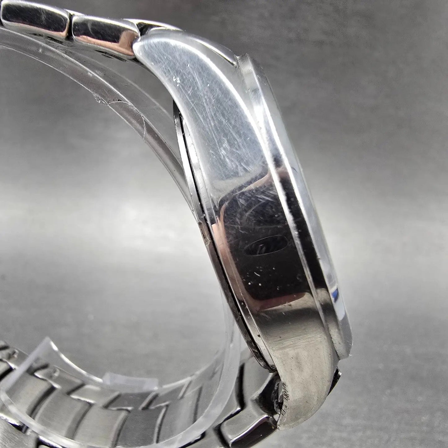 Timex Perpetual Calendar Watch Men 40mm Black Dial Silver Tone Daydate New Batt3