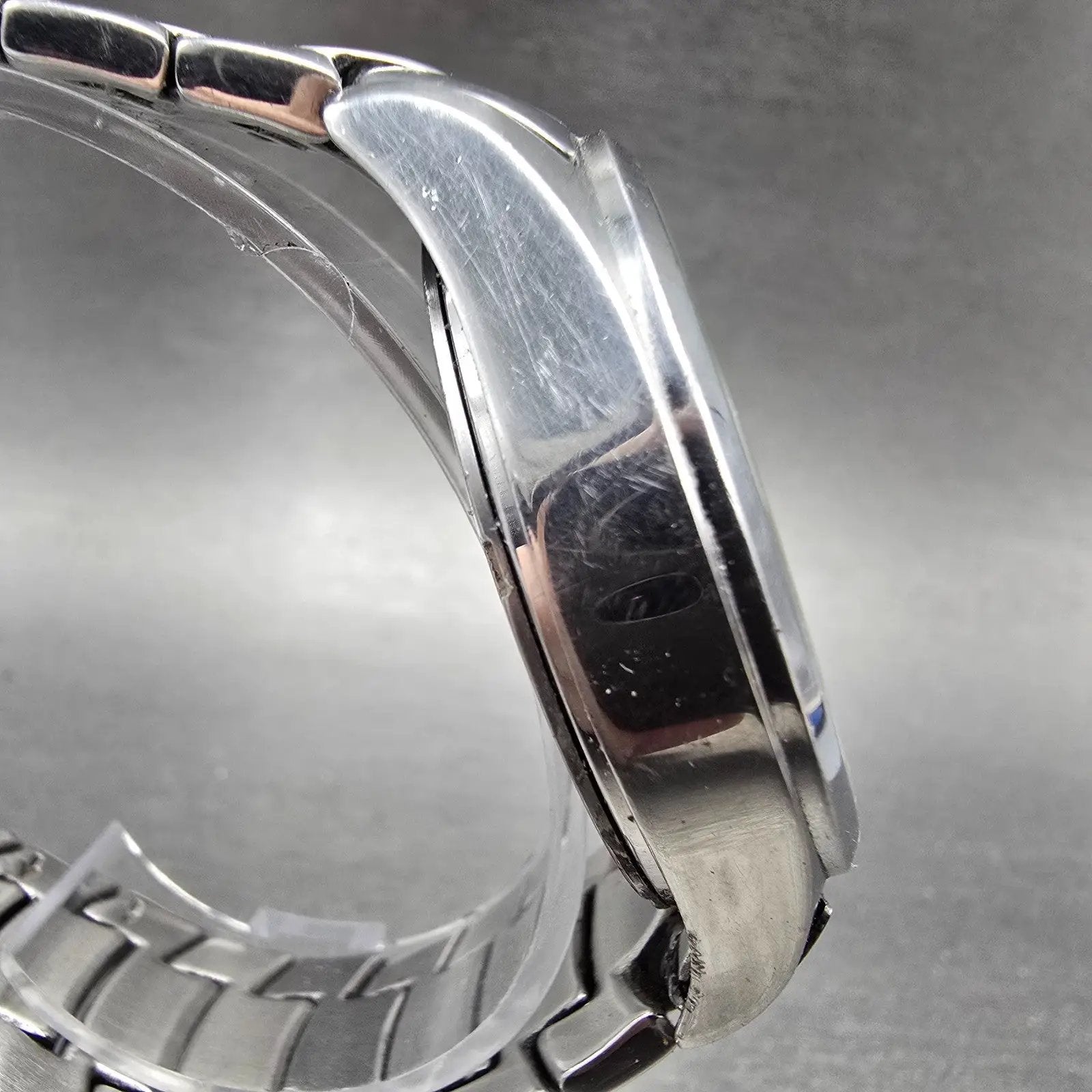 Timex Perpetual Calendar Watch Men 40mm Black Dial Silver Tone Daydate New Batt3