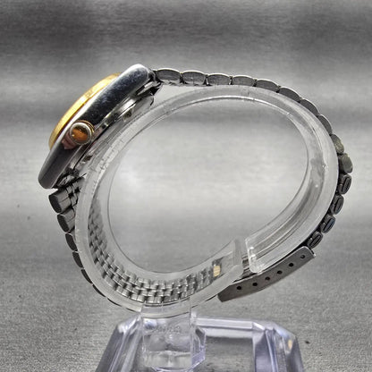 Seiko Watch Women 24mm White Dial Two Tone Daydate Round 7N83-0011 New Battery6
