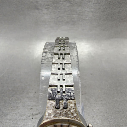 Seiko Watch Women 17mm Silver Dial Silver Tone Manual Round 117619 Runs VTG AB14