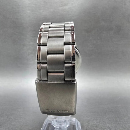 Casio Watch Men 37mm Silver Tone Date Round MTP-1215 New Battery Bracelet7