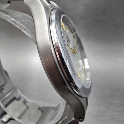 Citizen Attesa Eco-Drive Watch Men 35mm MOP Dial Titanium Daydate Round Works3