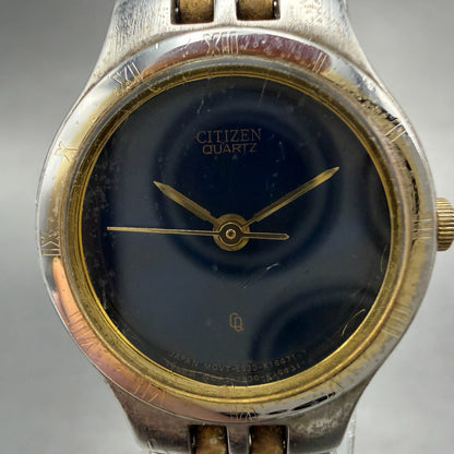 Citizen Watch Women 22mm Blue Dial Two Tone Round 5930-K04964 New Battery VTG1