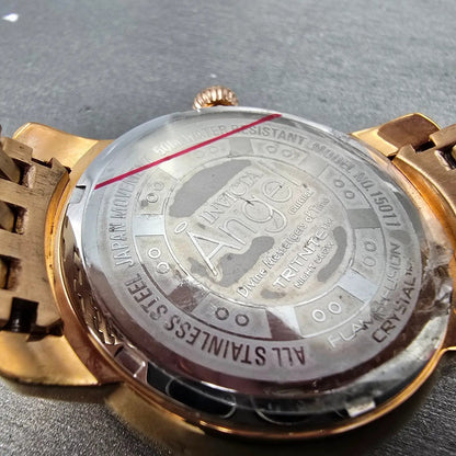 Invicta Angel Watch Women 40mm MOP Dial Two Tone Rose Gold Daydate 15011 New Bat9
