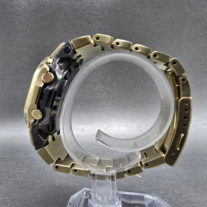 Casio G-Shock GMW-BZ5000 Watch Men 44mm Gold Atomic Solar Alarm Octagon Works7