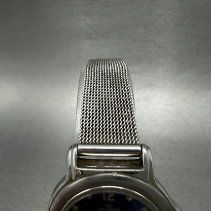 Skagen Watch Women 28mm Blue Dial Silver Tone Date Round 106SSSN New Battery4