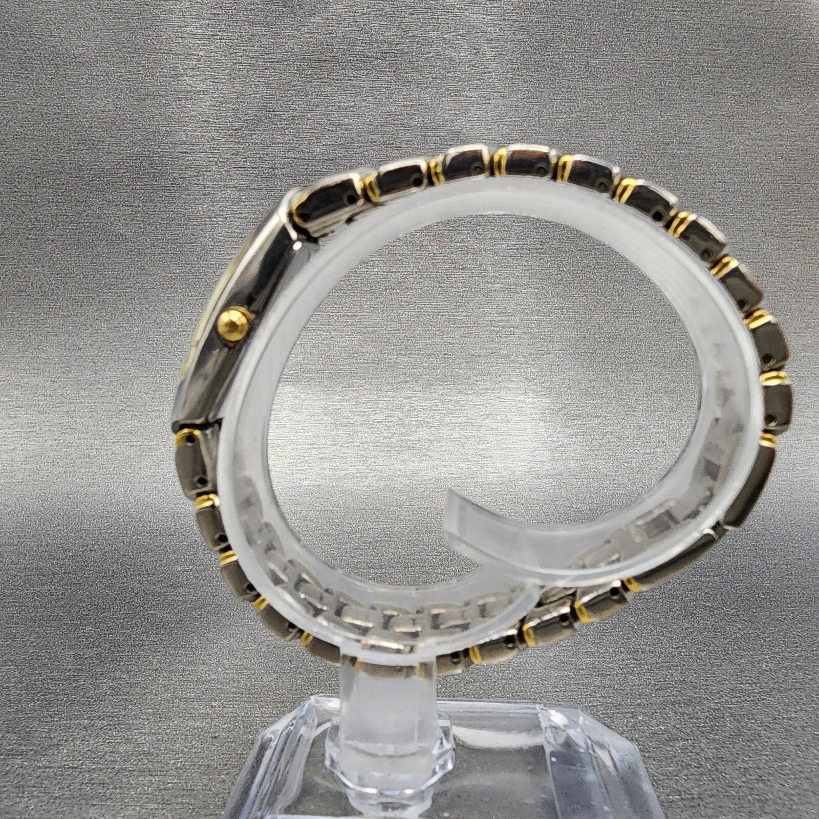 Seiko Watch Women 15mm White Dial Two Tone Rectangle 1F206H49 PARTS7