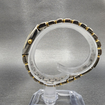 Seiko Watch Women 15mm White Dial Two Tone Rectangle 1F206H49 PARTS7